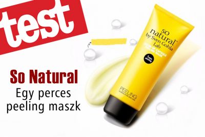 Teszt: So Natural Egy perces peeling maszkjaink