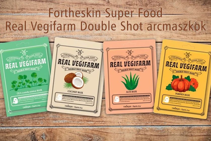 Az arcmaszk, amit mindenki imád: Nyerj vissza 10 évet a Fortheskin Super Food Real Vegifarm Double Shot segítségével!